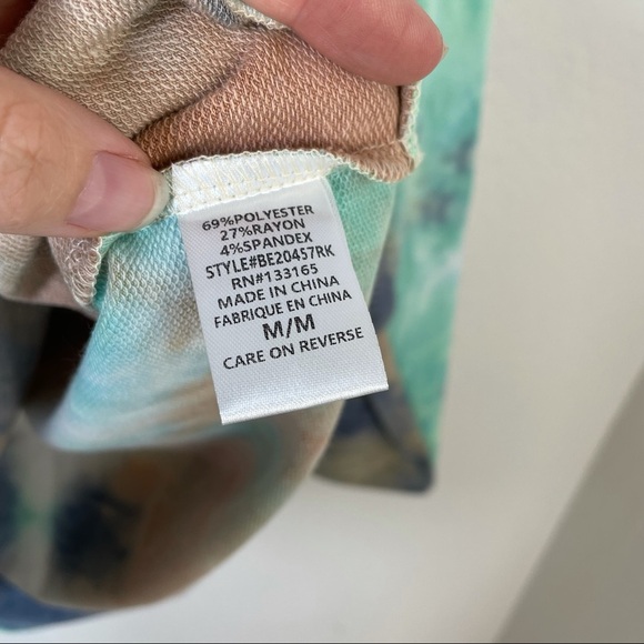 White Willow Tie Dye Long Sleeve Shirt Sz M - Picture 5 of 11